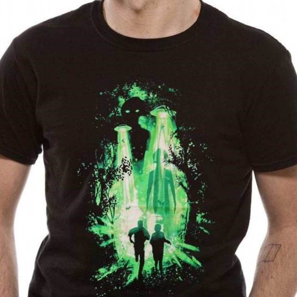 NEW XFiles Truth Is Out There Shirt XL Black Green